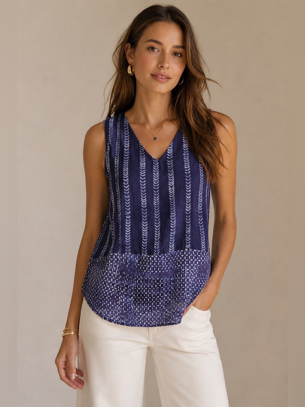 Anthropologie Left Coast Purple Linen Textured Knit Top - Sm